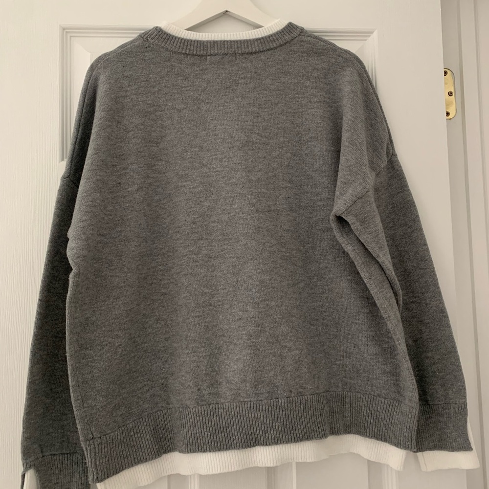 Sweet Romeo Charcoal Crew Neck Sweater - Picture 2 of 4